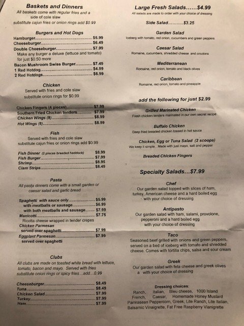 City Side Restaurant Menu, in Brewer, ME